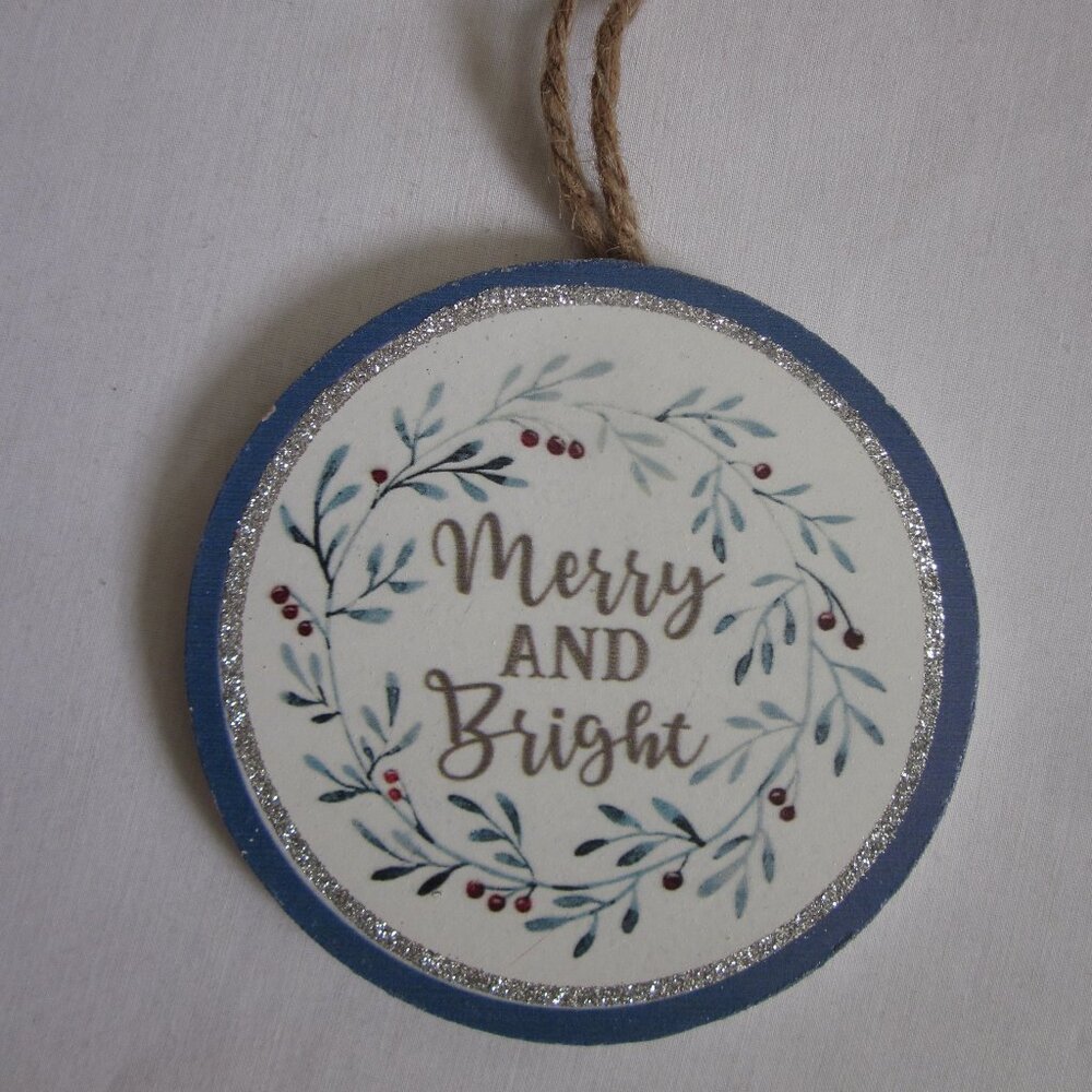 Merry and Bright Christmas Decoration